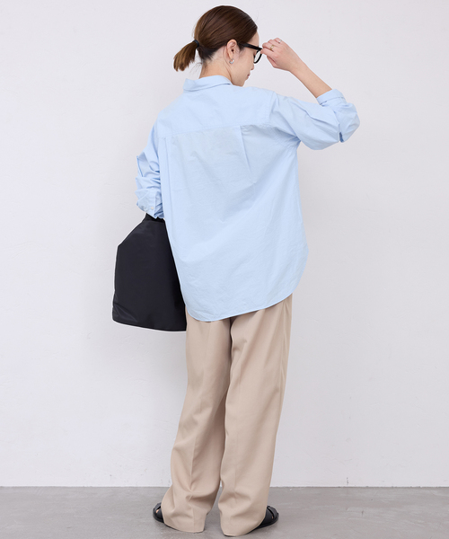 SLOBE IENA(スローブイエナ)の「Wash Cotton Color シャツ(シャツ/ブラウス・レディース・サックスブルー/イエロー/グリーン系その他/ピンク・FREE)」の16枚目の写真