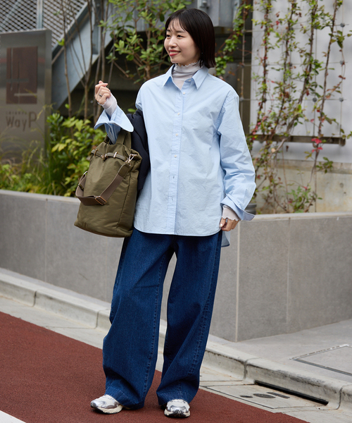 SLOBE IENA(スローブイエナ)の「Wash Cotton Color シャツ(シャツ/ブラウス・レディース・サックスブルー/イエロー/グリーン系その他/ピンク・FREE)」の19枚目の写真