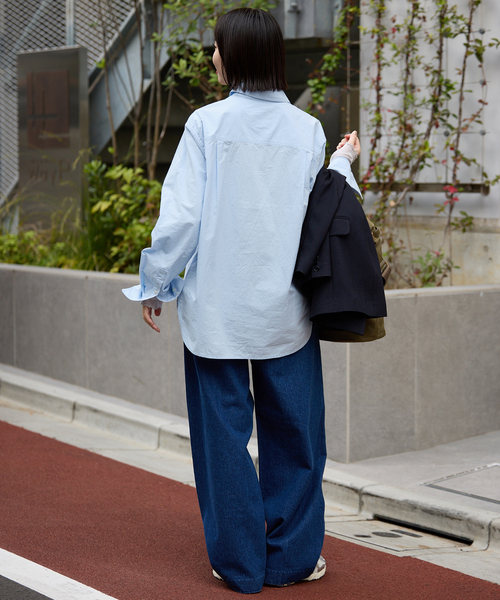 SLOBE IENA(スローブイエナ)の「Wash Cotton Color シャツ(シャツ/ブラウス・レディース・サックスブルー/イエロー/グリーン系その他/ピンク・FREE)」の21枚目の写真