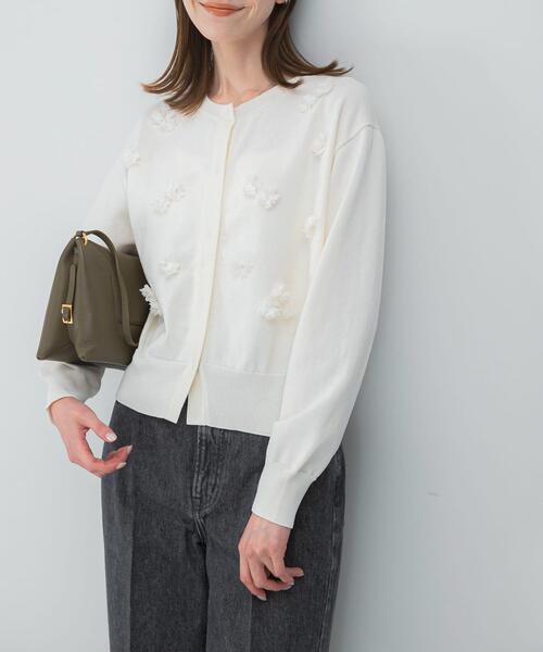 セール】フラワーモチーフカーディガン（カーディガン/ボレロ）｜URBAN