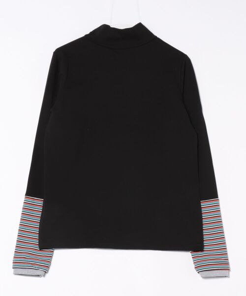 go slow caravan(ゴースローキャラバン)の「GENTIL/ジャンティー 袖切替 ハイネックインナー(Tシャツ/カットソー・レディース・レッド/グレー/ブラック・FREE)」の4枚目の写真