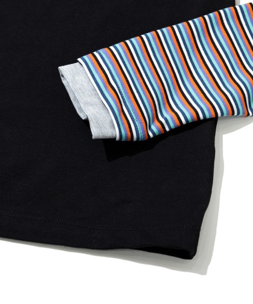 go slow caravan(ゴースローキャラバン)の「GENTIL/ジャンティー 袖切替 ハイネックインナー(Tシャツ/カットソー・レディース・レッド/グレー/ブラック・FREE)」の10枚目の写真