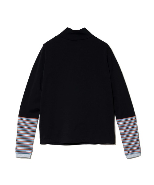 go slow caravan(ゴースローキャラバン)の「GENTIL/ジャンティー 袖切替 ハイネックインナー(Tシャツ/カットソー・レディース・レッド/グレー/ブラック・FREE)」の7枚目の写真