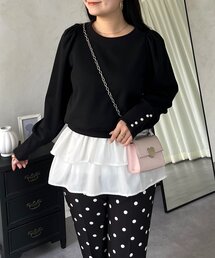 袖パールパフスリーブスウェット