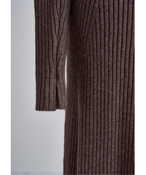 LUDICRUM（ルーディクルム）の「Backtwist semiflare onepiece（ワンピース・レディース・ブラウン/ベージュ/チャコールグレー・S/M）」の14枚目の写真