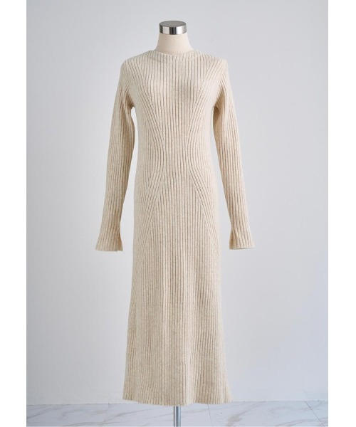 LUDICRUM（ルーディクルム）の「Backtwist semiflare onepiece（ワンピース・レディース・ブラウン/ベージュ/チャコールグレー・S/M）」の15枚目の写真