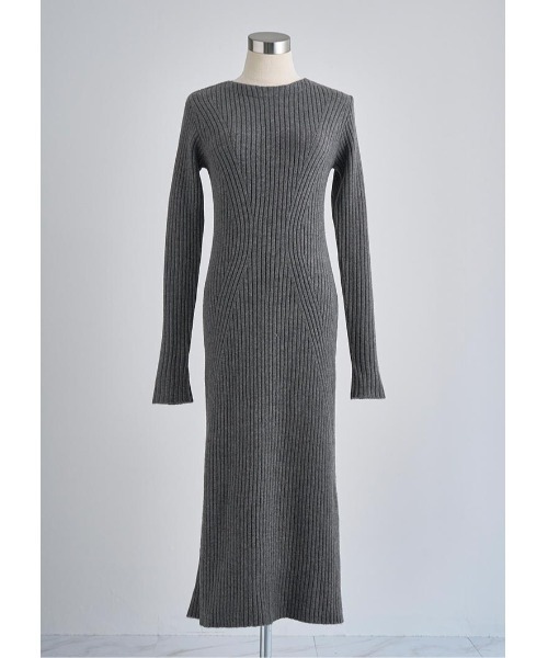 LUDICRUM（ルーディクルム）の「Backtwist semiflare onepiece（ワンピース・レディース・ブラウン/ベージュ/チャコールグレー・S/M）」の16枚目の写真