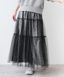 Yeoun（ヨウン）の「グリッターチュールティアードスカート（スカート）」