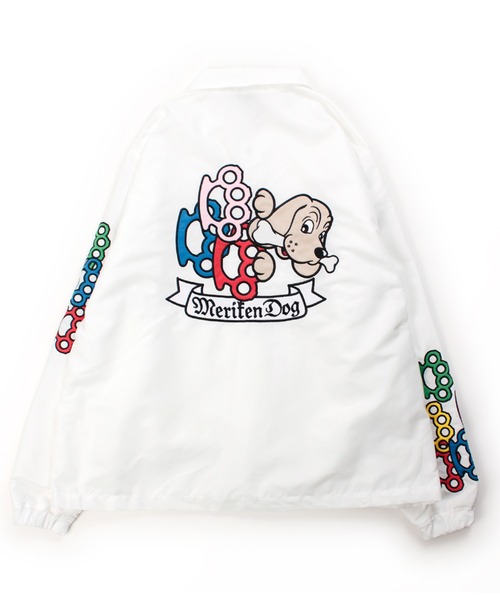 GALFY（ガルフィー）の「【GALFY/ガルフィー】メリケンHERTSコーチJKT（ブルゾン・メンズ・ホワイト/オレンジ/ブラック・M/L/XL）」の5枚目の写真