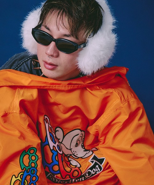 GALFY（ガルフィー）の「【GALFY/ガルフィー】メリケンHERTSコーチJKT（ブルゾン・メンズ・ホワイト/オレンジ/ブラック・M/L/XL）」の15枚目の写真