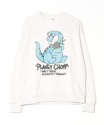 サガラ刺繍 モンスターデザイン 裏毛スウェットトレーナ LEMOXX