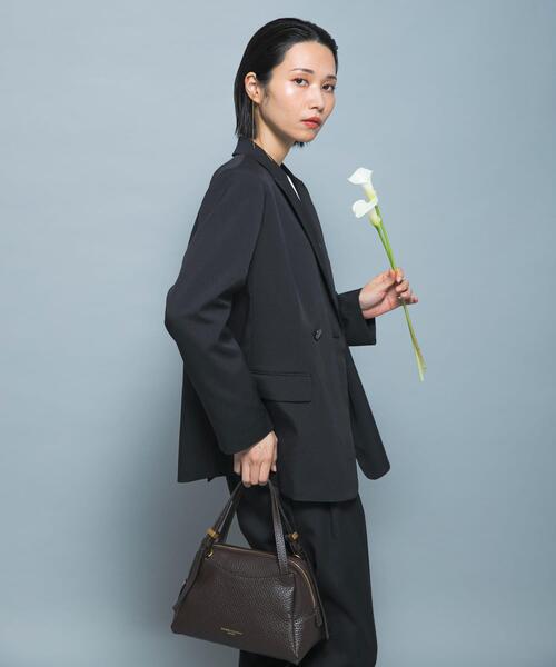 URBAN RESEARCH ROSSO WOMEN（アーバンリサーチ　ロッソ）の「防シワシャンブレーツイルダブルジャケット（その他アウター・レディース・ブラック/ベージュ系その他・36/38）」の11枚目の写真