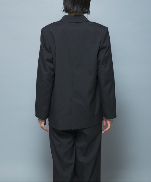 URBAN RESEARCH ROSSO WOMEN（アーバンリサーチ　ロッソ）の「防シワシャンブレーツイルダブルジャケット（その他アウター・レディース・ブラック/ベージュ系その他・36/38）」の13枚目の写真