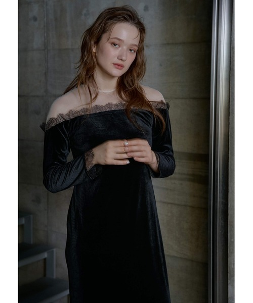 Ladylike velour dress（ドレス）｜LE'RURE（リルアー）のファッション