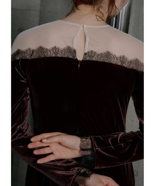 【新品未使用】lerure Ladylike velour dress ブラック Ladylike velour dress（ドレス）｜LE'RURE（リルアー）のファッション