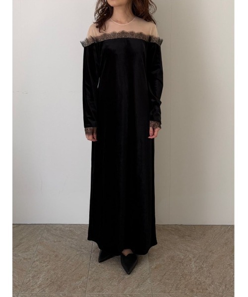 Ladylike velour dress（ドレス）｜LE'RURE（リルアー）のファッション