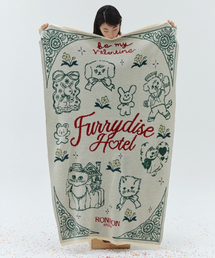 RONRON（ロンロン）の「FURRYDISE BLANKET IVORY（ブランケット）」