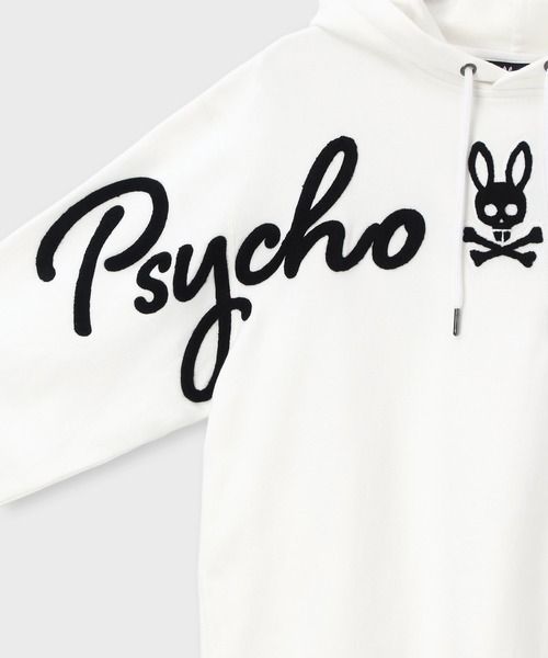 Psycho Bunny（サイコバニー）の「サガラ刺繍 クロスオーバーロゴパーカ（パーカー・メンズ・ホワイト/ブラック・MEDIUM/SMALL/X-LARGE/LARGE）」の9枚目の写真