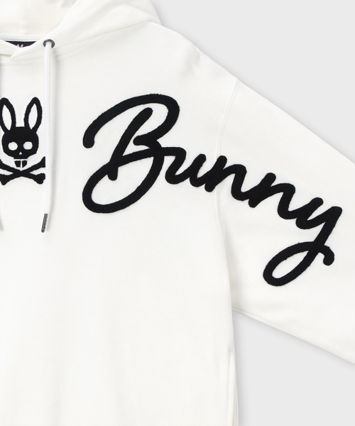 Psycho Bunny（サイコバニー）の「サガラ刺繍 クロスオーバーロゴパーカ（パーカー・メンズ・ホワイト/ブラック・MEDIUM/SMALL/X-LARGE/LARGE）」の10枚目の写真