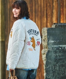 ANTIBAL（アンティバル）の「【ANTIBAL】 振り刺しゅう中綿キルトジャケット ブルゾン（ブルゾン）」