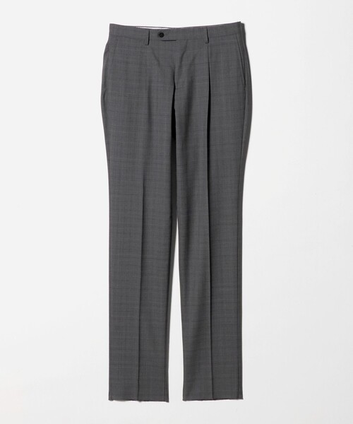 green label relaxing(グリーンレーベルリラクシング)の「REDA グレンチェック HX 1プリーツ スーツパンツ(スーツパンツ・メンズ・ネイビー/グレー系・72/80/76/88/92/84)」の9枚目の写真