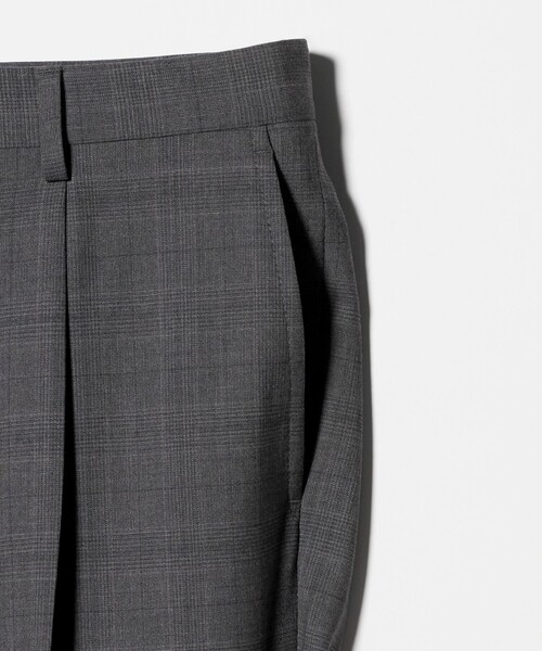 green label relaxing(グリーンレーベルリラクシング)の「REDA グレンチェック HX 1プリーツ スーツパンツ(スーツパンツ・メンズ・ネイビー/グレー系・72/80/76/88/92/84)」の12枚目の写真