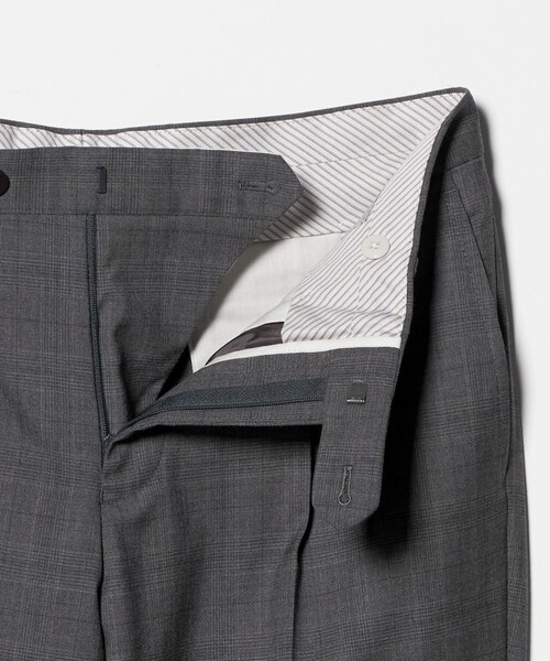 green label relaxing(グリーンレーベルリラクシング)の「REDA グレンチェック HX 1プリーツ スーツパンツ(スーツパンツ・メンズ・ネイビー/グレー系・72/80/76/88/92/84)」の14枚目の写真