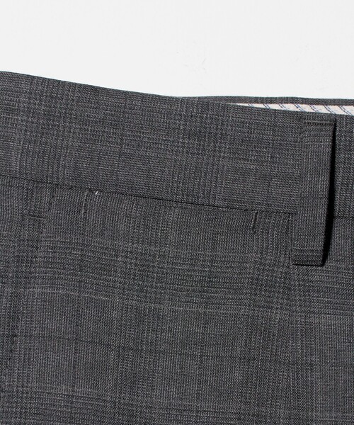 green label relaxing(グリーンレーベルリラクシング)の「REDA グレンチェック HX 1プリーツ スーツパンツ(スーツパンツ・メンズ・ネイビー/グレー系・72/80/76/88/92/84)」の21枚目の写真