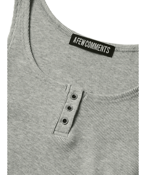 A FEW COMMENTS(アフューコメンツ)の「ワッフルシャーリングタンクトップ メランジェグレー(Tシャツ/カットソー・レディース・その他・FREE)」の3枚目の写真