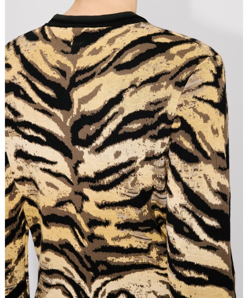 KENZO（ケンゾー）の「'KENZO Tiger' カーディガン イン ミックス コットン & ウール（カーディガン/ボレロ・レディース・イエロー系その他・SMALL）」の2枚目の写真
