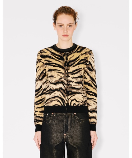KENZO（ケンゾー）の「'KENZO Tiger' カーディガン イン ミックス コットン & ウール（カーディガン/ボレロ・レディース・イエロー系その他・SMALL）」の3枚目の写真