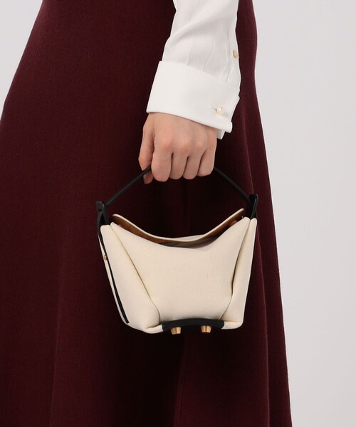 TOMORROWLAND （トゥモローランド）の「ADVENE MINI AGE コットンキャンバス バッグ（ハンドバッグ・レディース・ホワイト系その他・FREE）」の2枚目の写真