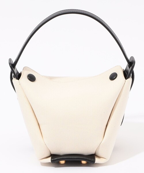 TOMORROWLAND （トゥモローランド）の「ADVENE MINI AGE コットンキャンバス バッグ（ハンドバッグ・レディース・ホワイト系その他・FREE）」の5枚目の写真