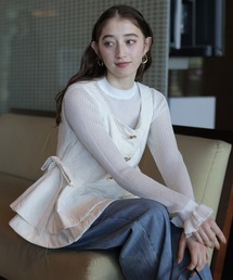 Rirandture | ラッフルティアードベスト(シャツ/ブラウス)