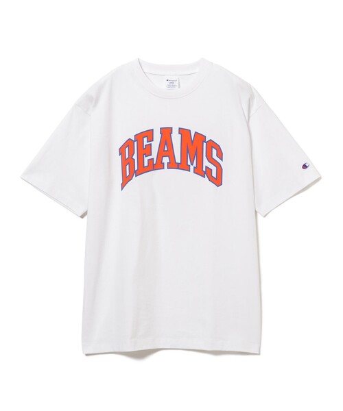Champion(チャンピオン)の「【別注】Champion / Beams Logo T-shirt(Tシャツ/カットソー・メンズ・ホワイト/ブラック系その他/ヘザーグレー・M/S/XL/L)」の2枚目の写真