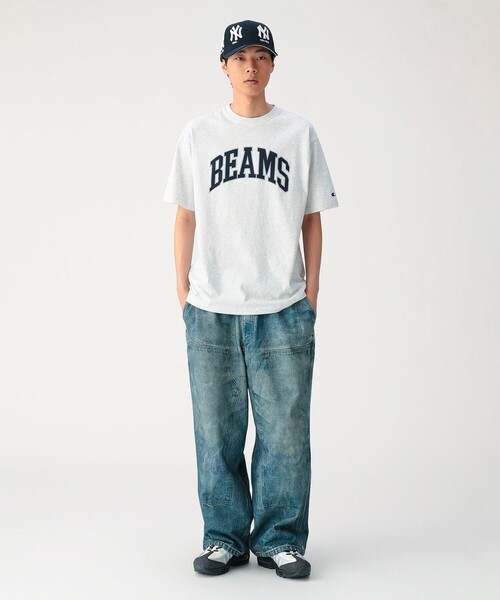 Champion(チャンピオン)の「【別注】Champion / Beams Logo T-shirt(Tシャツ/カットソー・メンズ・ホワイト/ブラック系その他/ヘザーグレー・M/S/XL/L)」の8枚目の写真