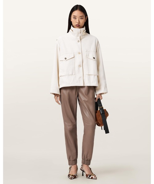 ALLSAINTS(オールセインツ)の「JEN LEATHER JOGGERS | JEN レザー ジョガー(その他パンツ・レディース・ブラウン系その他・6/8/10)」の1枚目の写真