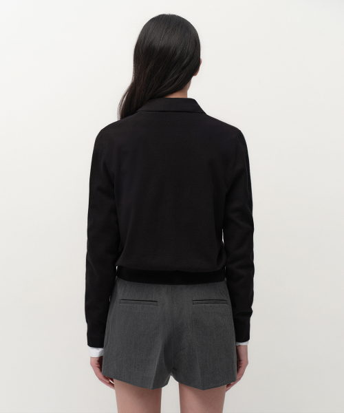 MUSINSA STANDARD WOMAN（ムシンサスタンダードウーマン）の「ウィメンズエッセンシャルカラードカーディガン[ブラック]（カーディガン/ボレロ・レディース・その他・SMALL/MEDIUM/LARGE/X-SMALL）」の3枚目の写真