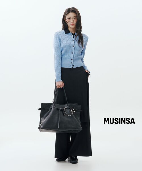 MUSINSA STANDARD WOMAN（ムシンサスタンダードウーマン）の「ウィメンズエッセンシャルカラードカーディガン[ブラック]（カーディガン/ボレロ・レディース・その他・SMALL/MEDIUM/LARGE/X-SMALL）」の8枚目の写真