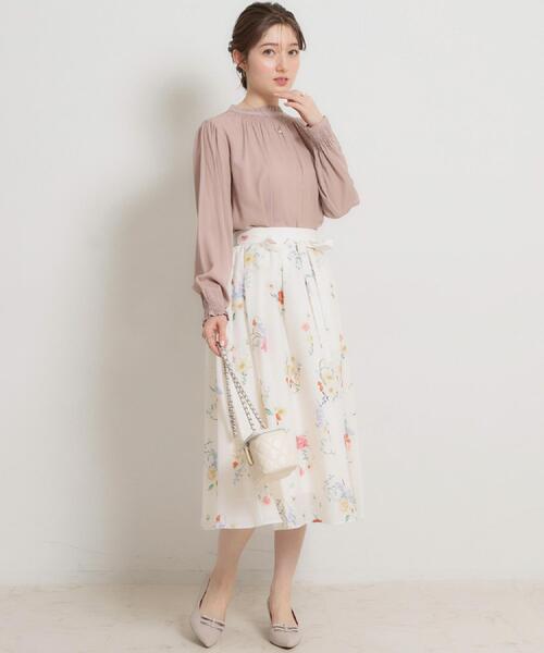 couture brooch（クチュールブローチ）の「【前後2WAY・洗える】RTピケ リボン ブラウス（シャツ/ブラウス・レディース・アイボリー/サンドベージュ/ブラウン系その他・40/38/42/36）」の7枚目の写真