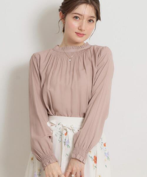 couture brooch（クチュールブローチ）の「【前後2WAY・洗える】RTピケ リボン ブラウス（シャツ/ブラウス・レディース・アイボリー/サンドベージュ/ブラウン系その他・40/38/42/36）」の8枚目の写真