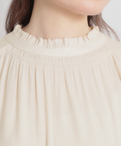 couture brooch（クチュールブローチ）の「【前後2WAY・洗える】RTピケ リボン ブラウス（シャツ/ブラウス・レディース・アイボリー/サンドベージュ/ブラウン系その他・40/38/42/36）」の10枚目の写真