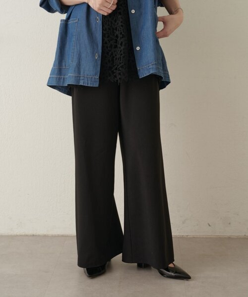 Omekashi(オメカシ)の「バイアスワイドパンツ(その他パンツ・レディース・ホワイト系その他/ブラック・FREE)」の2枚目の写真