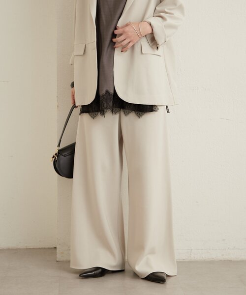 Omekashi(オメカシ)の「バイアスワイドパンツ(その他パンツ・レディース・ホワイト系その他/ブラック・FREE)」の3枚目の写真