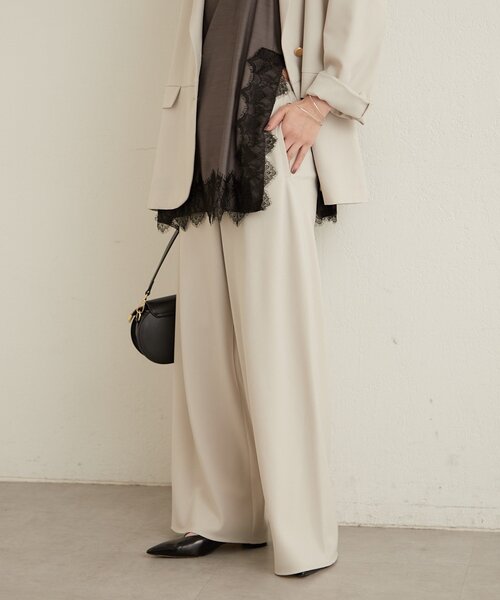 Omekashi(オメカシ)の「バイアスワイドパンツ(その他パンツ・レディース・ホワイト系その他/ブラック・FREE)」の4枚目の写真