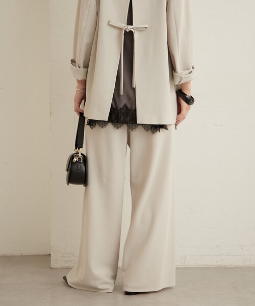 Omekashi(オメカシ)の「バイアスワイドパンツ(その他パンツ・レディース・ホワイト系その他/ブラック・FREE)」の7枚目の写真