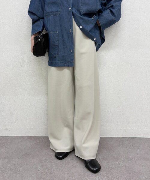 Omekashi(オメカシ)の「バイアスワイドパンツ(その他パンツ・レディース・ホワイト系その他/ブラック・FREE)」の13枚目の写真