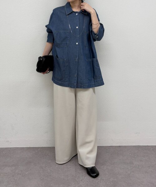 Omekashi(オメカシ)の「バイアスワイドパンツ(その他パンツ・レディース・ホワイト系その他/ブラック・FREE)」の17枚目の写真