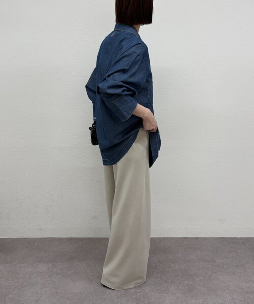 Omekashi(オメカシ)の「バイアスワイドパンツ(その他パンツ・レディース・ホワイト系その他/ブラック・FREE)」の18枚目の写真