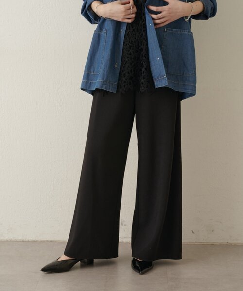 Omekashi(オメカシ)の「バイアスワイドパンツ(その他パンツ・レディース・ホワイト系その他/ブラック・FREE)」の22枚目の写真